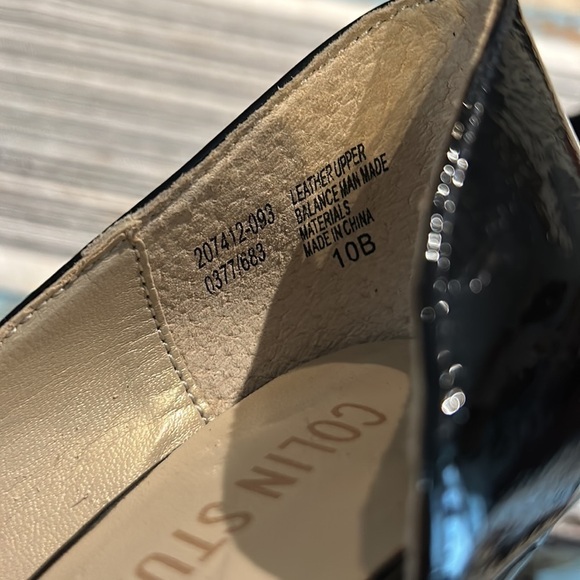 COLIN STUART d'Orsay Women Leather High Heel Pump Pointy Toe Shoe Sz 10 B - Picture 4 of 7